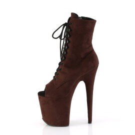 Pleaser FLAMINGO-1021FS Bottines à plateforme Similicuir Marron EU-37 / US-7