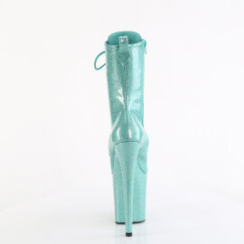 Pleaser FLAMINGO-1040GP Bottines à plateforme Revêtement laqué Paillettes Turquoise EU-44 / US-14
