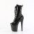 Pleaser FLAMINGO-1040GP Bottines à plateforme Revêtement laqué Paillettes Noir EU-37 / US-7