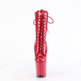Pleaser FLAMINGO-1040GP Bottines à plateforme Revêtement laqué Paillettes Rose EU-37 / US-7