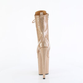 Pleaser FLAMINGO-1040GP Bottines à plateforme Revêtement laqué Paillettes Or EU-43 / US-13