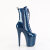 Pleaser FLAMINGO-1040GP Bottines à plateforme Revêtement laqué Paillettes Bleu EU-35 / US-5