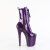 Pleaser FLAMINGO-1040GP Bottines à plateforme Revêtement laqué Paillettes Lilas Fluo EU-35 / US-5