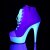 Pleaser Bottines DELIGHT-600SK-02 Rose Néon Blanc EU-42/US-12