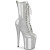 Pleaser FLAMINGO-1040GP Bottines à plateforme Revêtement laqué Paillettes Argent EU-35 / US-5
