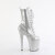 Pleaser FLAMINGO-1040GP Bottines à plateforme Revêtement laqué Paillettes Argent EU-37 / US-7