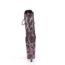 Pleaser FLAMINGO-1040SPF Bottines à plateforme Tissu Holo Métallique Rose EU-38 / US-8