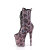 Pleaser FLAMINGO-1040SPF Bottines à plateforme Tissu Holo Métallique Rose EU-39 / US-9