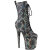 Pleaser FLAMINGO-1040SPF Bottines à plateforme Tissu Holo Métallique Noir EU-36 / US-6