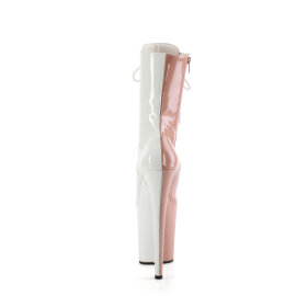 Pleaser FLAMINGO-1040TT Bottines à plateforme Revêtement laqué Beige Blanc EU-35 / US-5