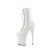 Pleaser FLAMINGO-1040TT Bottines à plateforme Revêtement laqué Beige Blanc EU-35 / US-5