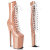 Pleaser FLAMINGO-1040TT Bottines à plateforme Revêtement laqué Beige Blanc EU-38 / US-8