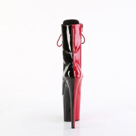 Pleaser FLAMINGO-1040TT Bottines à plateforme Revêtement laqué Noir Rouge EU-37 / US-7