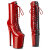 Pleaser FLAMINGO-1040TT Bottines à plateforme Revêtement laqué Noir Rouge EU-37 / US-7