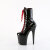 Pleaser FLAMINGO-1040TT Bottines à plateforme Revêtement laqué Noir Rouge EU-37 / US-7
