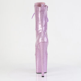Pleaser FLAMINGO-1041GP Bottines à plateforme Revêtement laqué Paillettes Lilas clair EU-35 / US-5