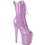 Pleaser FLAMINGO-1041GP Bottines à plateforme Revêtement laqué Paillettes Lilas clair EU-35 / US-5