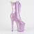 Pleaser FLAMINGO-1041GP Bottines à plateforme Revêtement laqué Paillettes Lilas clair EU-35 / US-5