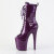 Pleaser FLAMINGO-1041GP Bottines à plateforme Revêtement laqué Paillettes Lilas foncé EU-35 / US-5