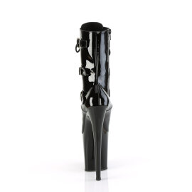 Pleaser FLAMINGO-1043 Bottines à plateforme Velours Noir EU-37 / US-7