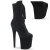Pleaser FLAMINGO-1045VEL Bottines à plateforme Velours Noir EU-40 / US-10