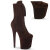 Pleaser FLAMINGO-1045VEL Bottines à plateforme Velours Marron EU-38 / US-8
