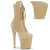 Pleaser FLAMINGO-1045VEL Bottines à plateforme Velours Beige EU-35 / US-5