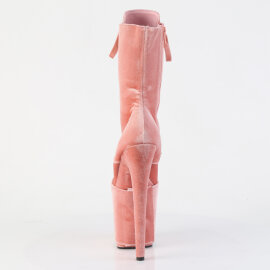 Pleaser FLAMINGO-1045VEL Bottines à plateforme Velours Rose EU-36 / US-6
