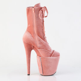 Pleaser FLAMINGO-1045VEL Bottines à plateforme Velours Rose EU-35 / US-5