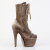 Pleaser FLAMINGO-1045VEL Bottines à plateforme Velours Kaki EU-40 / US-10