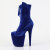 Pleaser FLAMINGO-1045VEL Bottines à plateforme Velours Bleu EU-36 / US-6
