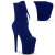 Pleaser FLAMINGO-1045VEL Bottines à plateforme Velours Bleu EU-37 / US-7