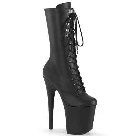 Pleaser FLAMINGO-1054 Bottines à plateforme Similicuir Noir EU-37 / US-7