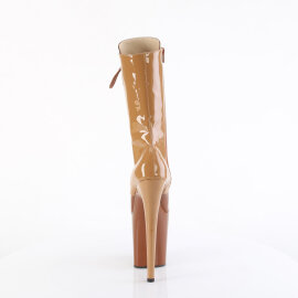 Pleaser FLAMINGO-1054DC Bottines à plateforme Revêtement laqué Marron EU-35 / US-5