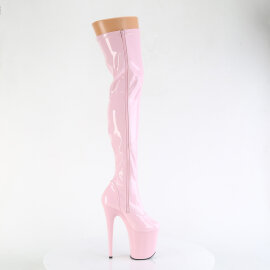 Pleaser FLAMINGO-3000 Cuissardes à plateforme Revêtement laqué Rose EU-41 / US-11