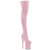 Pleaser FLAMINGO-3000 Cuissardes à plateforme Revêtement laqué Rose EU-41 / US-11