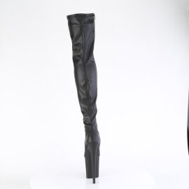 Pleaser FLAMINGO-3000 Cuissardes à plateforme Similicuir Noir EU-37 / US-7