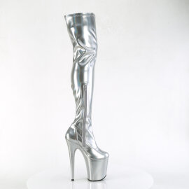 Pleaser FLAMINGO-3000HWR Cuissardes à plateforme Holo Argent EU-41 / US-11