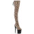 Pleaser FLAMINGO-3008SP-BT Cuissardes à plateforme Imprimé serpent Marron EU-35 / US-5
