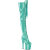 Pleaser FLAMINGO-3020GP Cuissardes à plateforme Revêtement laqué Paillettes Turquoise EU-35 / US-5