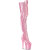 Pleaser FLAMINGO-3020GP Cuissardes à plateforme Revêtement laqué Paillettes Rose EU-37 / US-7