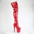 Pleaser FLAMINGO-3020GP Cuissardes à plateforme Revêtement laqué Paillettes Rouge EU-37 / US-7
