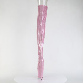 Pleaser FLAMINGO-3021GP Cuissardes à plateforme Revêtement laqué Rose EU-35 / US-5