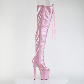 Pleaser FLAMINGO-3021GP Cuissardes à plateforme Revêtement laqué Rose EU-35 / US-5