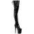 Pleaser FLAMINGO-3850 Cuissardes à plateforme Revêtement laqué Noir EU-35 / US-5