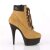 Pleaser Bottines DELIGHT-600TL-02 Brun clair Marron EU-35/US-5
