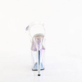 Pleaser FLAMINGO-808HT Sandales à plateforme Transparent Holo Multicolore fumé EU-37 / US-7