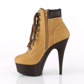 Pleaser Bottines DELIGHT-600TL-02 Brun clair Marron EU-39/US-9