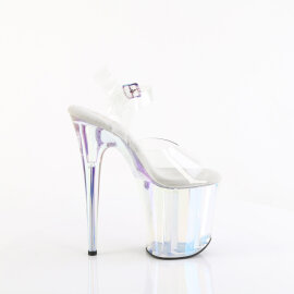 Pleaser FLAMINGO-808HT Sandales à plateforme Transparent Holo Multicolore fumé EU-41 / US-11
