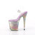 Pleaser FLAMINGO-808NEB Sandales à plateforme Transparent Métallique Lilas EU-38 / US-8